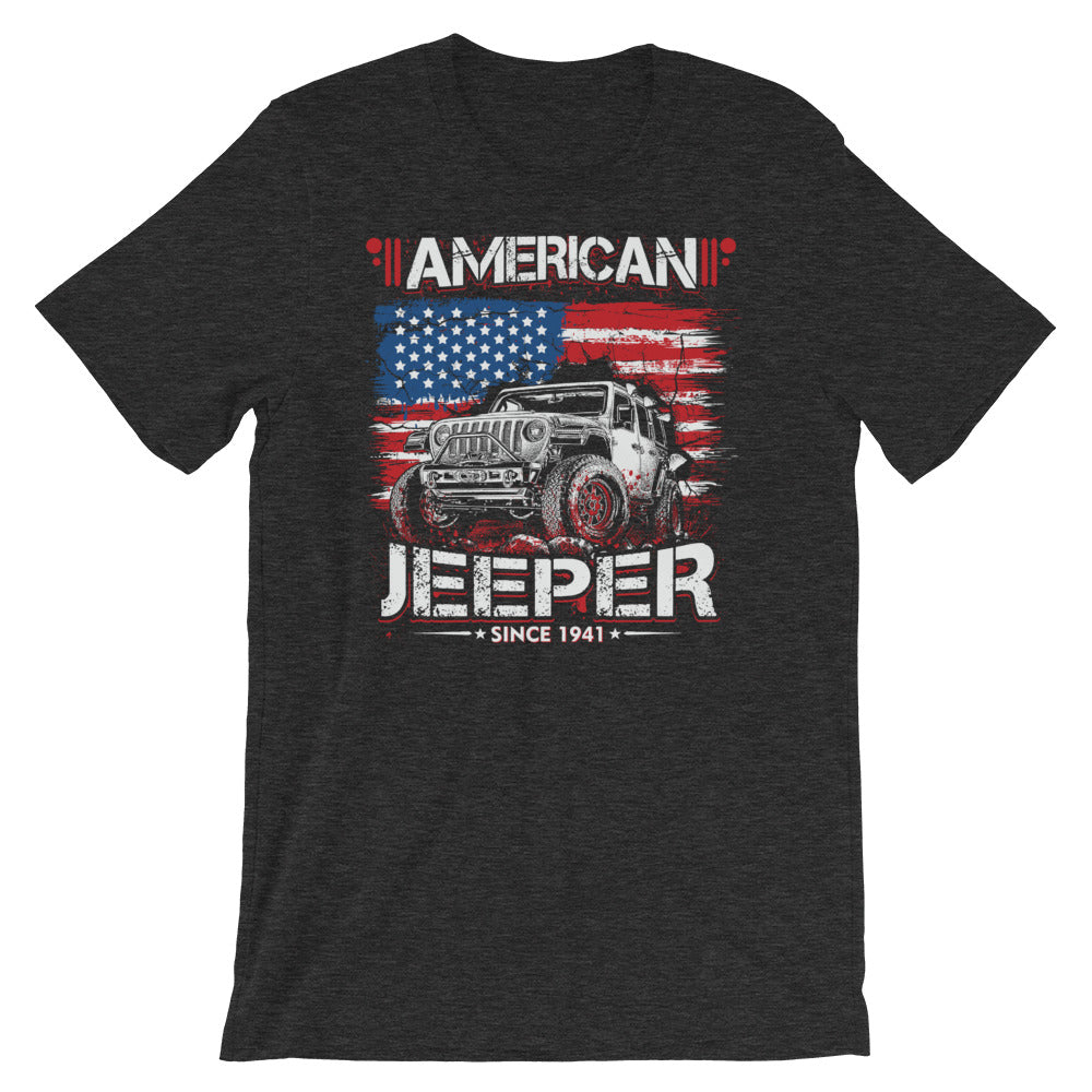 American Jeeper Since 1941 Grunge Jeep T-Shirt – Seven Slot Life